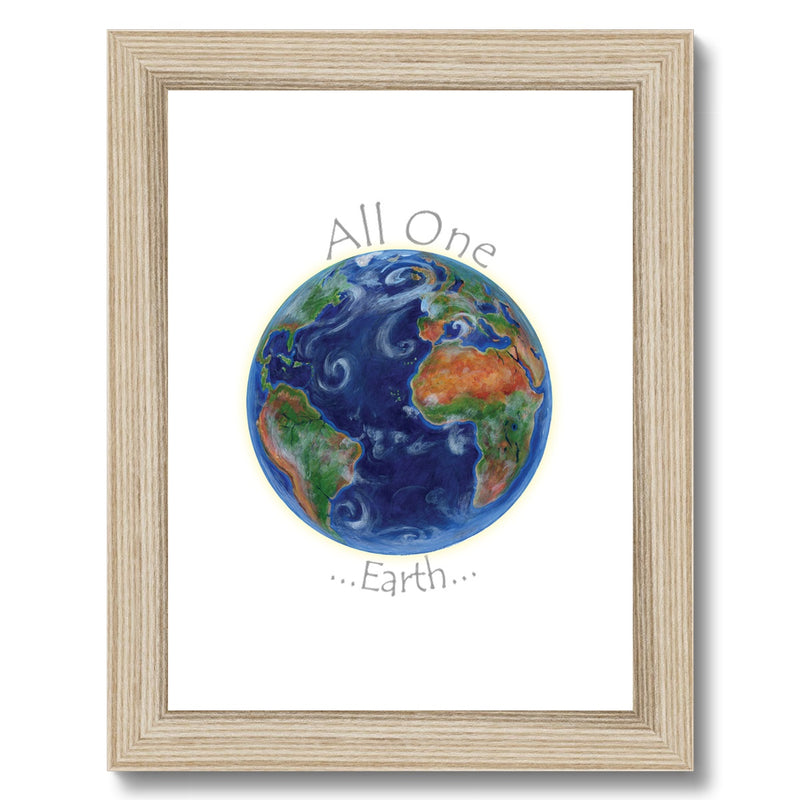 All One Earth Framed Print