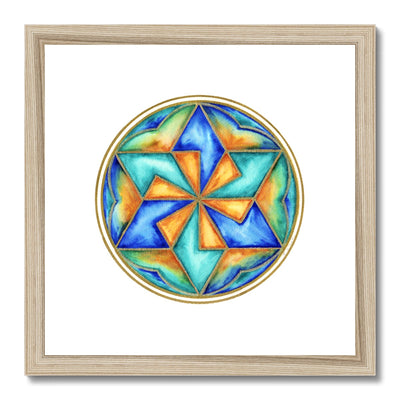 Star Mandala Framed & Mounted Print