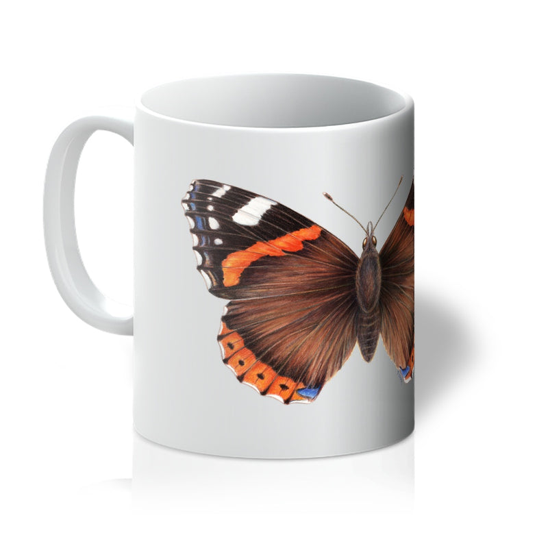 Red Admiral Butterfly Mug