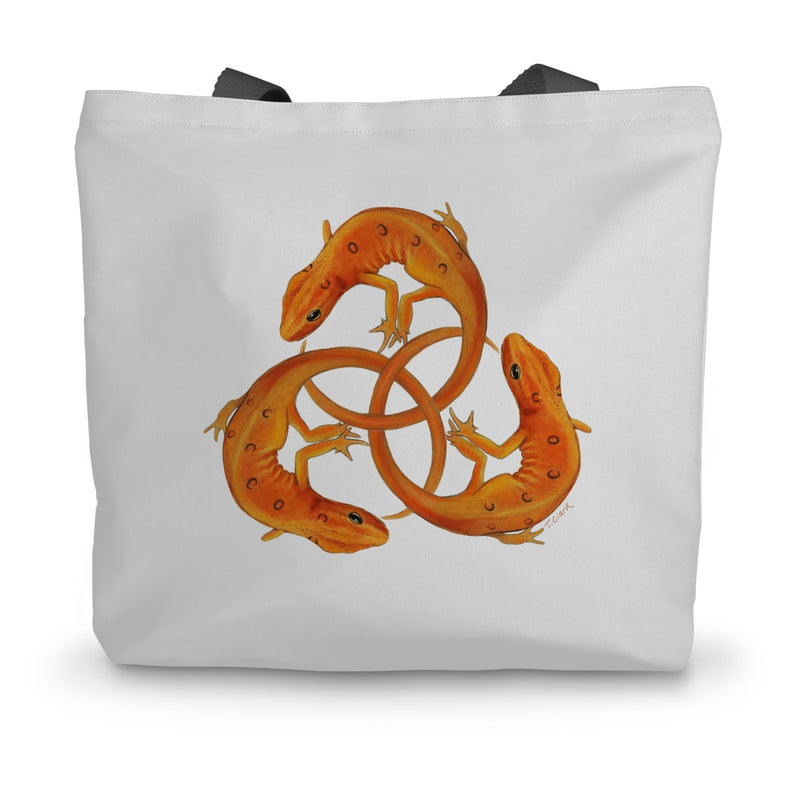 Red Spotted Newt Canvas Tote Bag