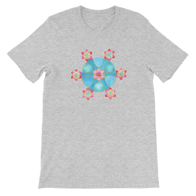 Spinning Sixes & Clematis  Unisex Short Sleeve T-Shirt