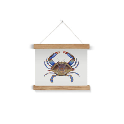 Blue Crab Fine Art Print with Hanger