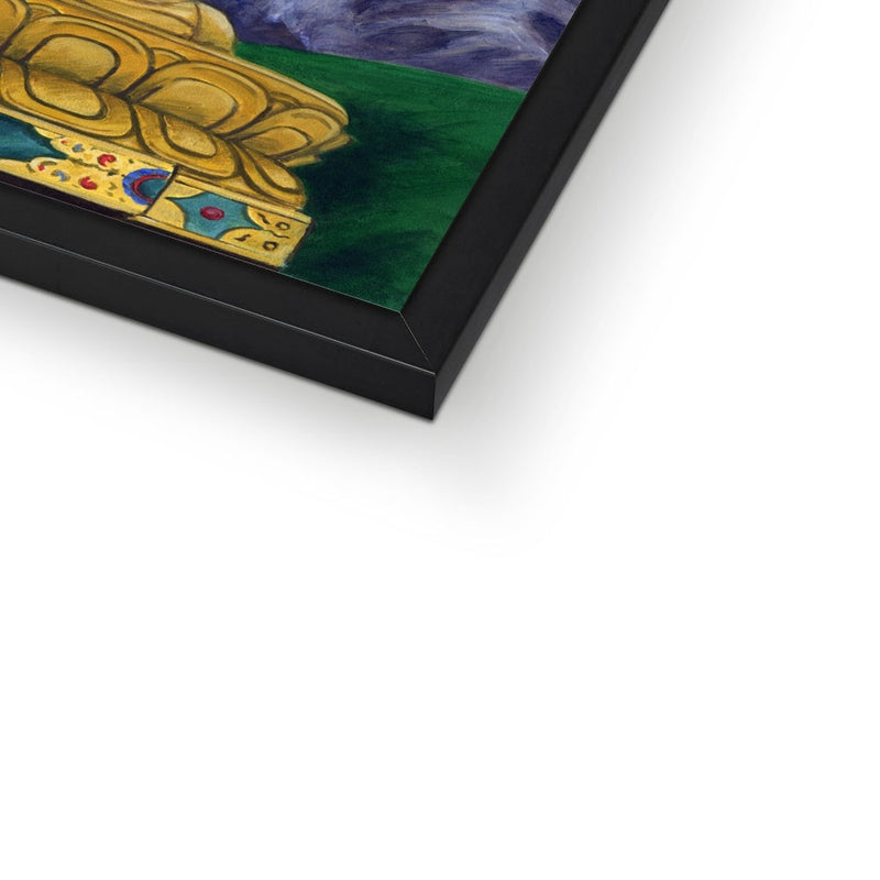 Golden Buddha Framed Print