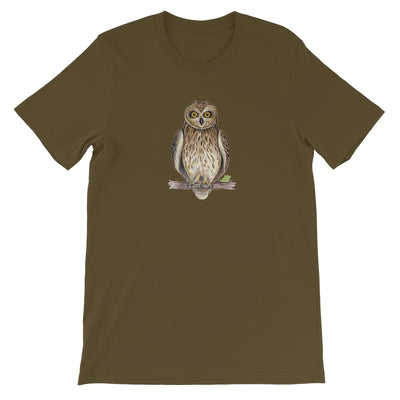 Short-eared Owl Unisex Short Sleeve T-Shirt