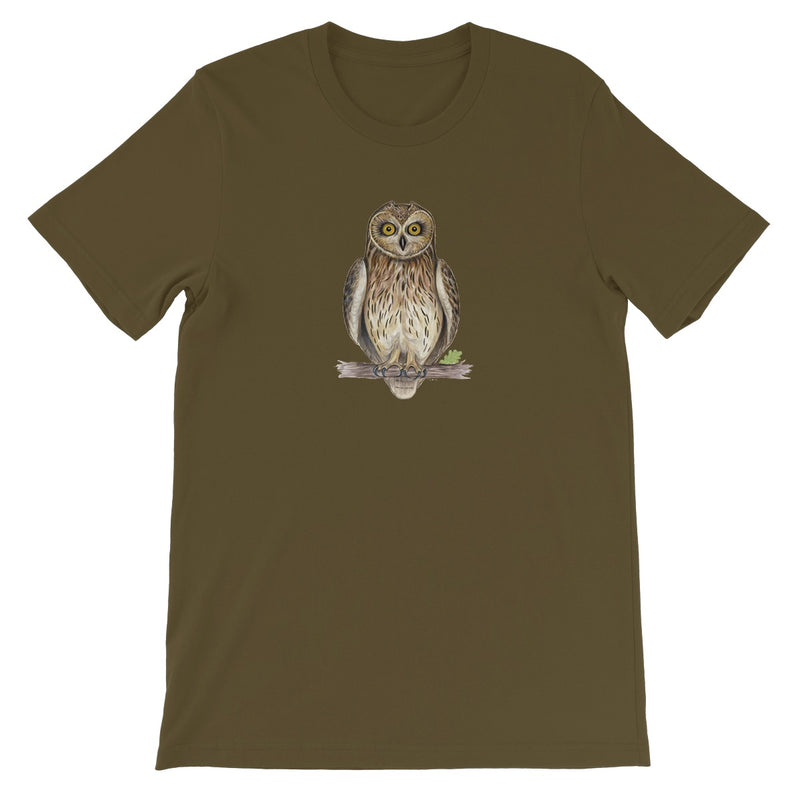 Short-eared Owl Unisex Short Sleeve T-Shirt