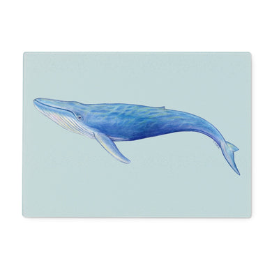 Blue Whale Glass Chopping Board
