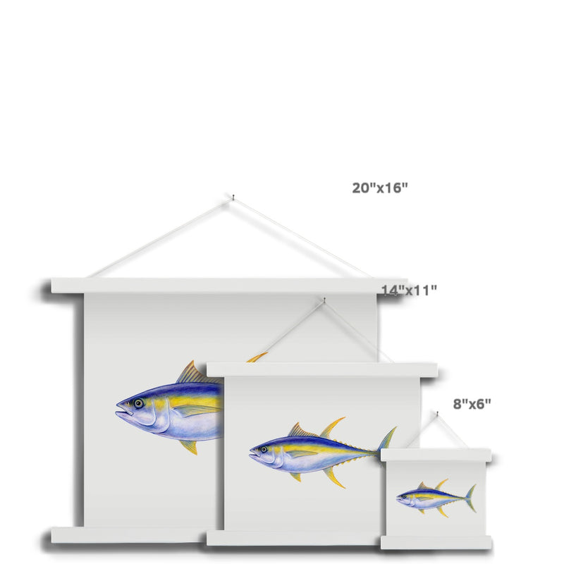 Yellowfin Tuna Fine Art Print with Hanger