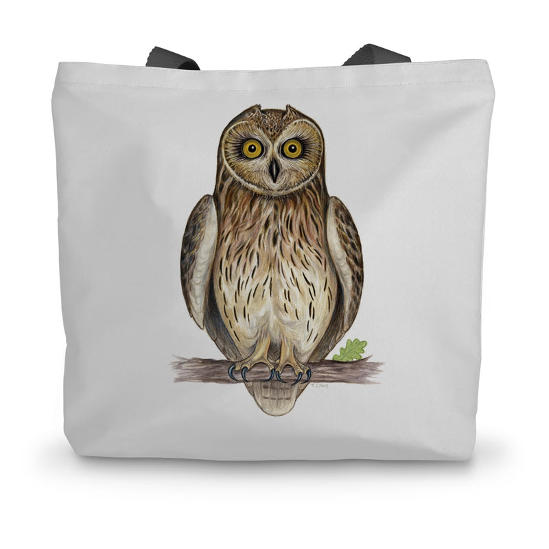 Short-eared Owl Canvas Tote Bag