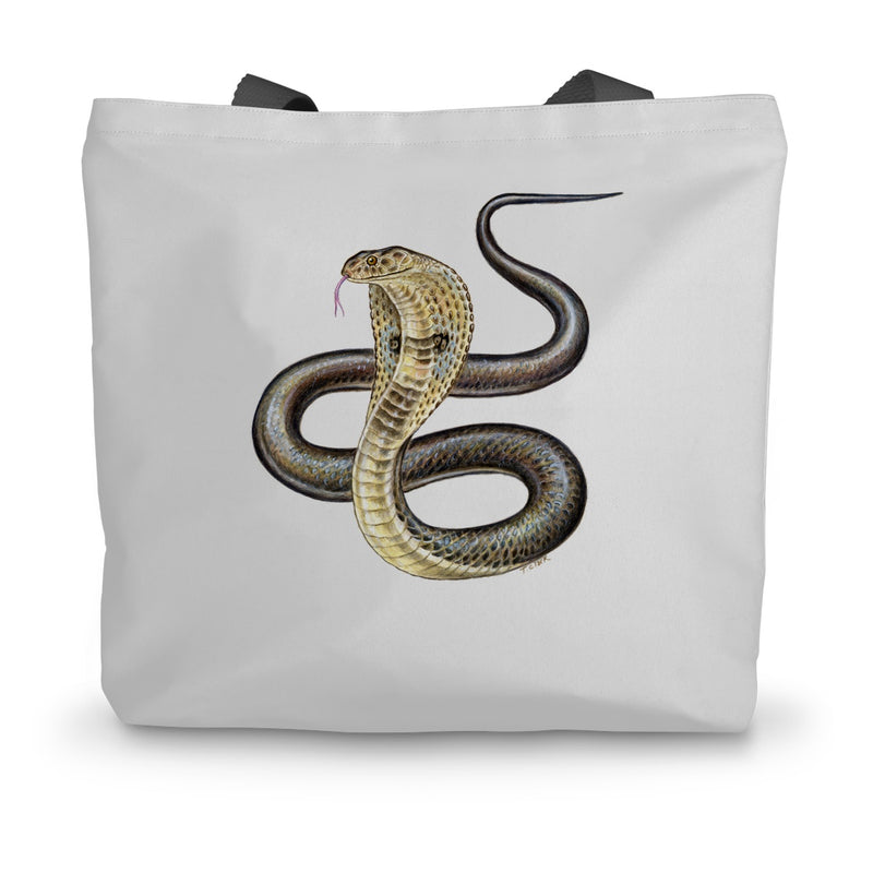 Indian Cobra Canvas Tote Bag