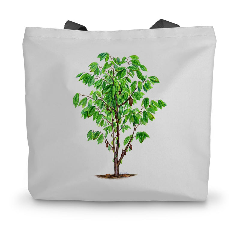 Cacao Tree Canvas Tote Bag