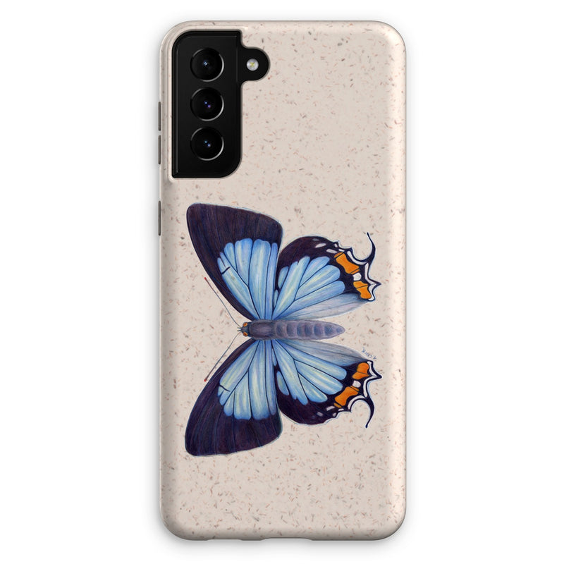 Imperial Blue Butterfly Eco Phone Case