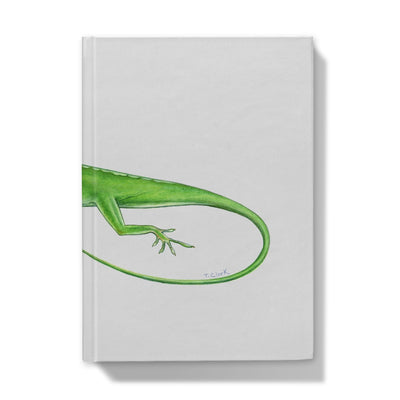 Green Anole Lizard Hardback Journal